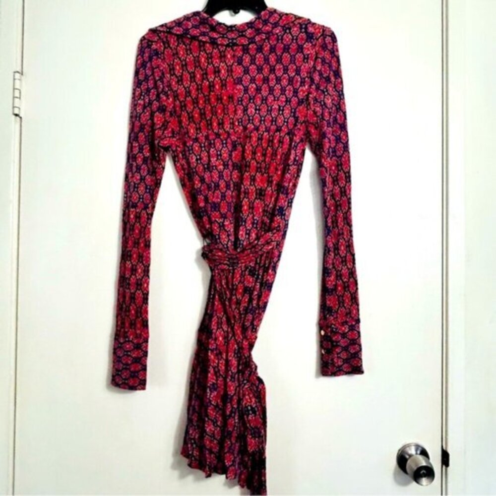 Free People NWOT Rhetta Rusty Rose Multi Print Mini Wrap Dress- Size XS - Picture 7 of 15